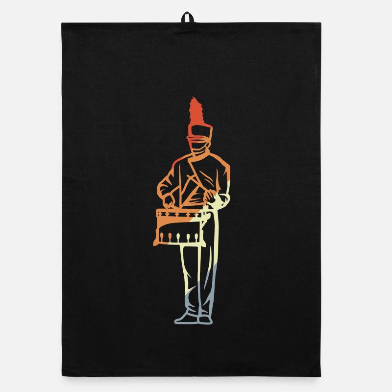 Marching Band Boy Organic dish towel