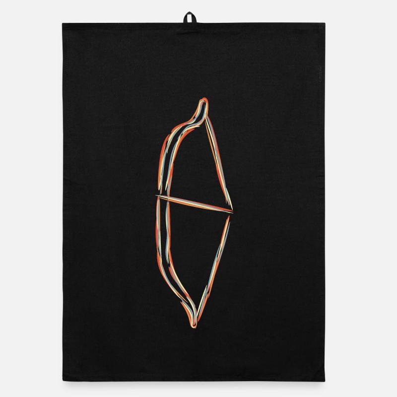 Bow and arrow Organic dish towel