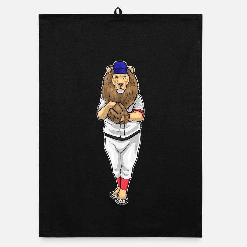 Löwe Baseball Baseballhandschuh Sport Organic Geschirrtuch