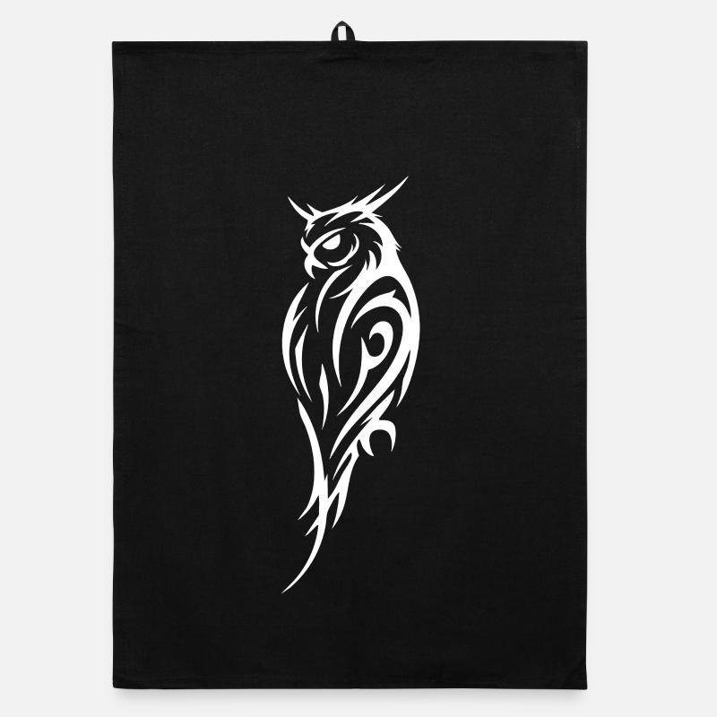 Style de tatouage tribal de la chouette Torchon bio