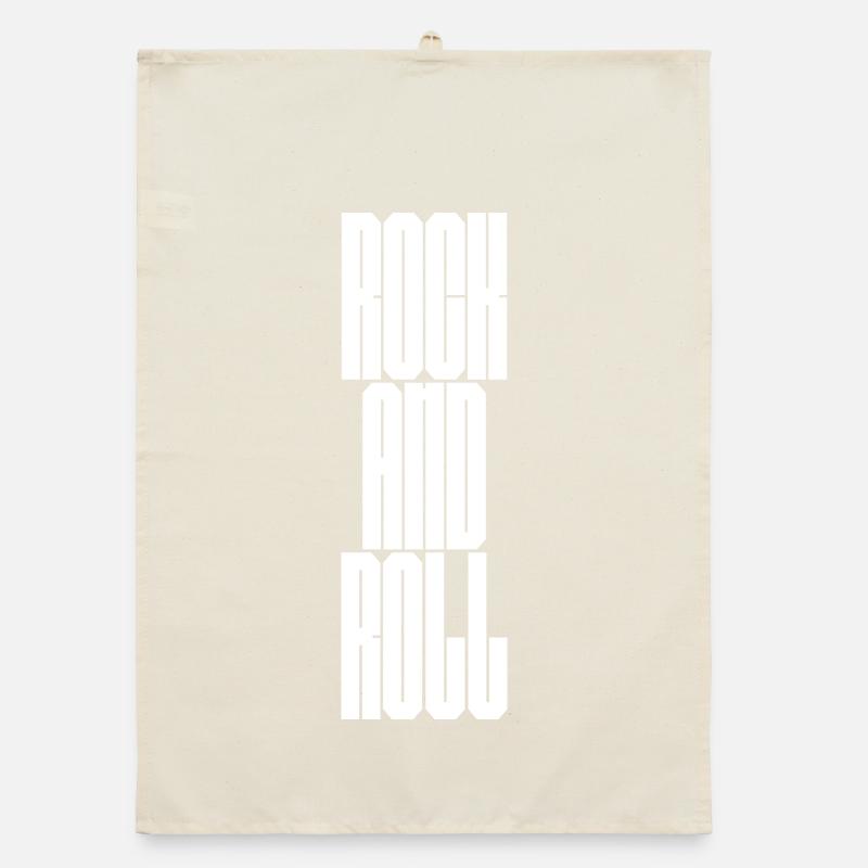 Typographie audacieuse du rock and roll Torchon bio