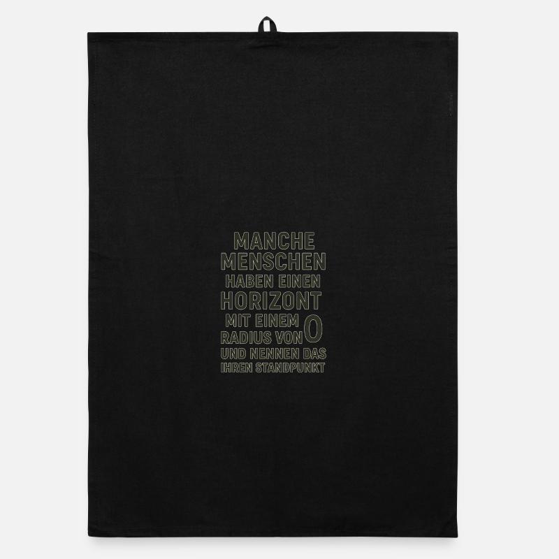 Zero Radius Horizon Viewpoint Saying Organic dish towel