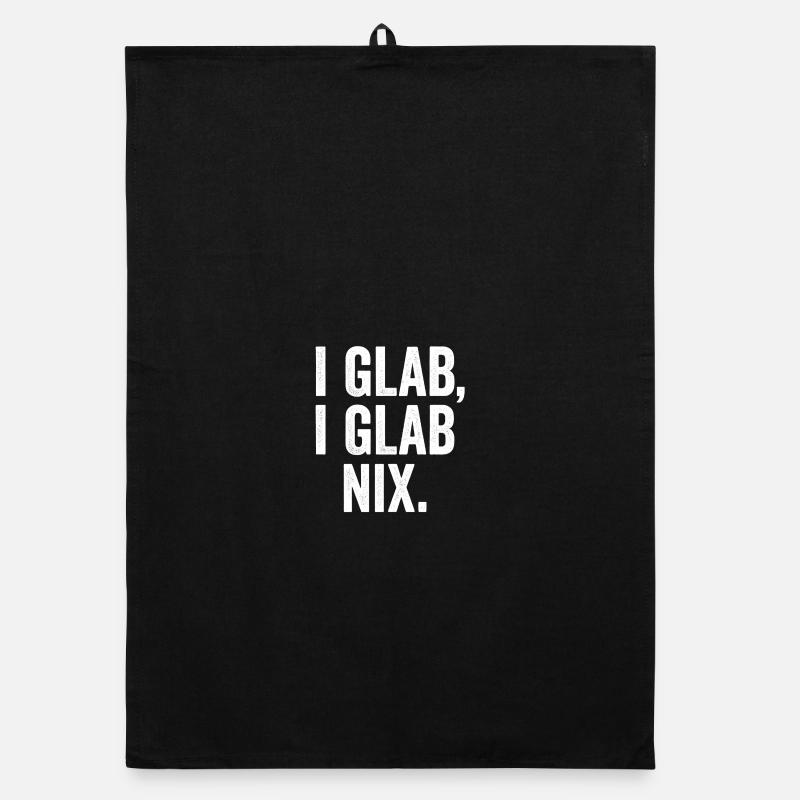 I GLAB I GLAB NIX Conception typographique Torchon bio