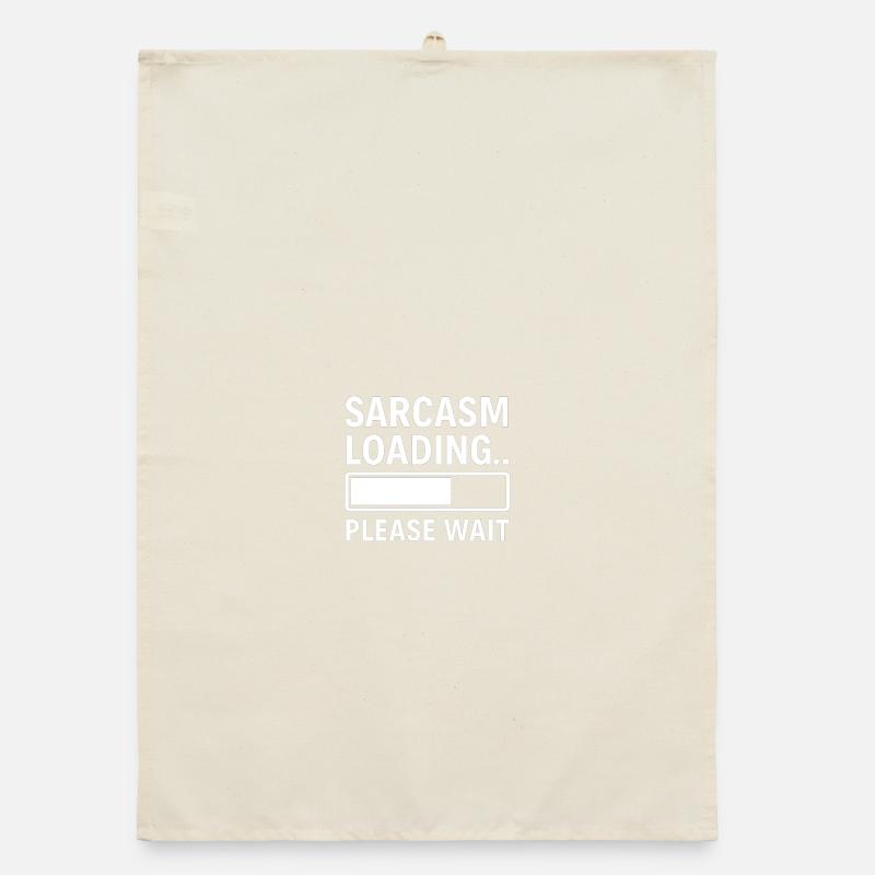 Sarkasmus Loading... Bitte warten – Lustiges Design Organic Geschirrtuch