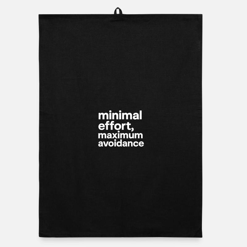 Effort minimal, évitement maximal | Ironie, Minimal Torchon bio