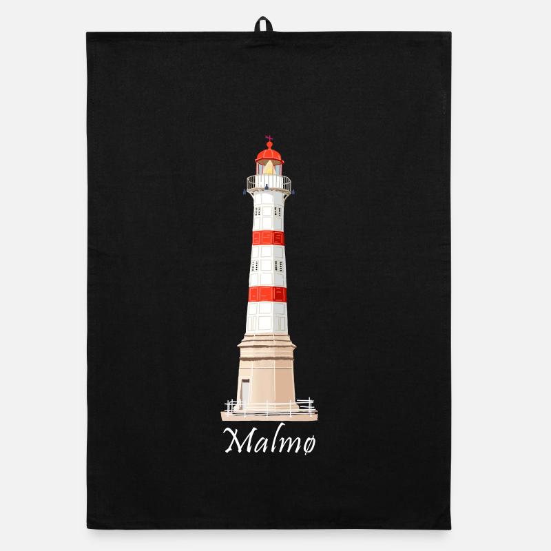 Malmö alter Leuchtturm, Malmö Inre, Schweden Organic Geschirrtuch