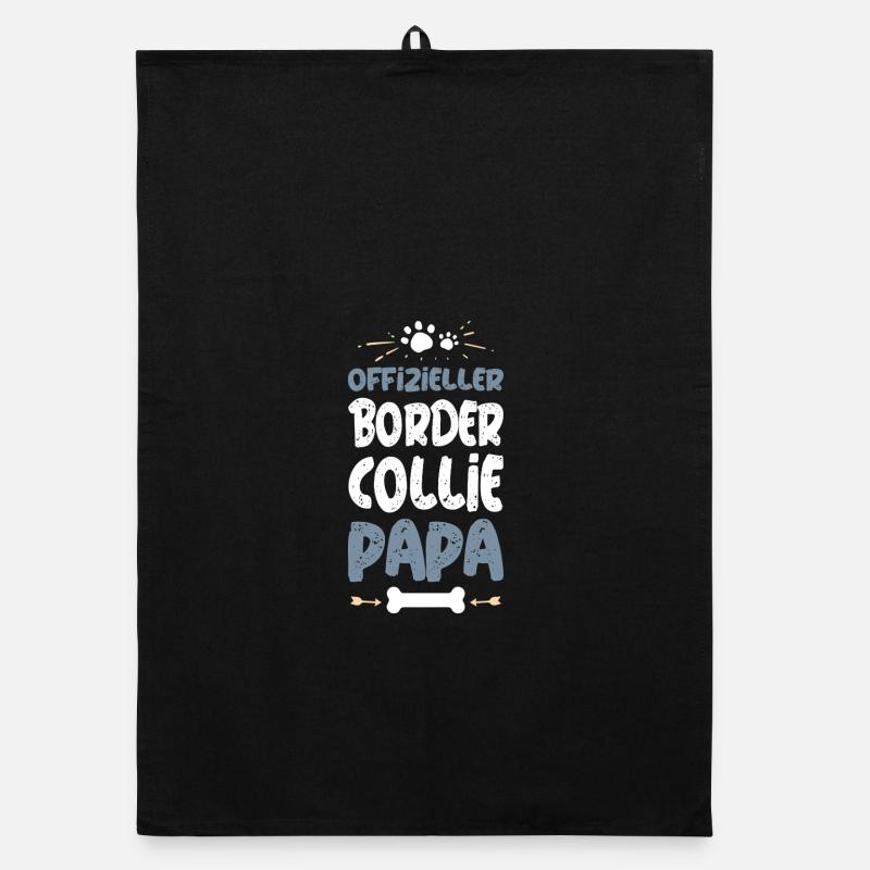 Official Border Collie Dad Organic dish towel