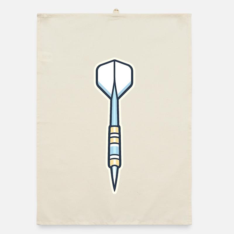 Blue Spear Shield Graphic Organic dish towel