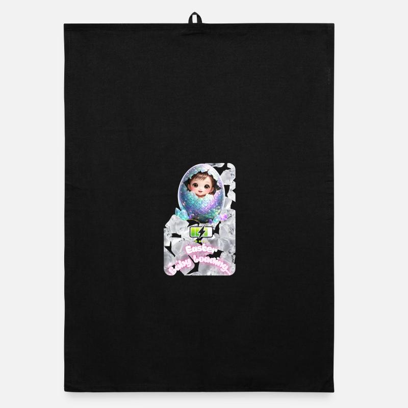 Easter Bud Baby Egg Explosion Organic dish towel