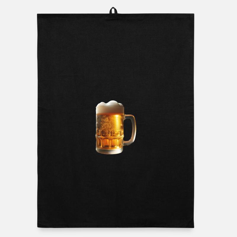 Une bière fraîche dans une chope de bière Torchon bio