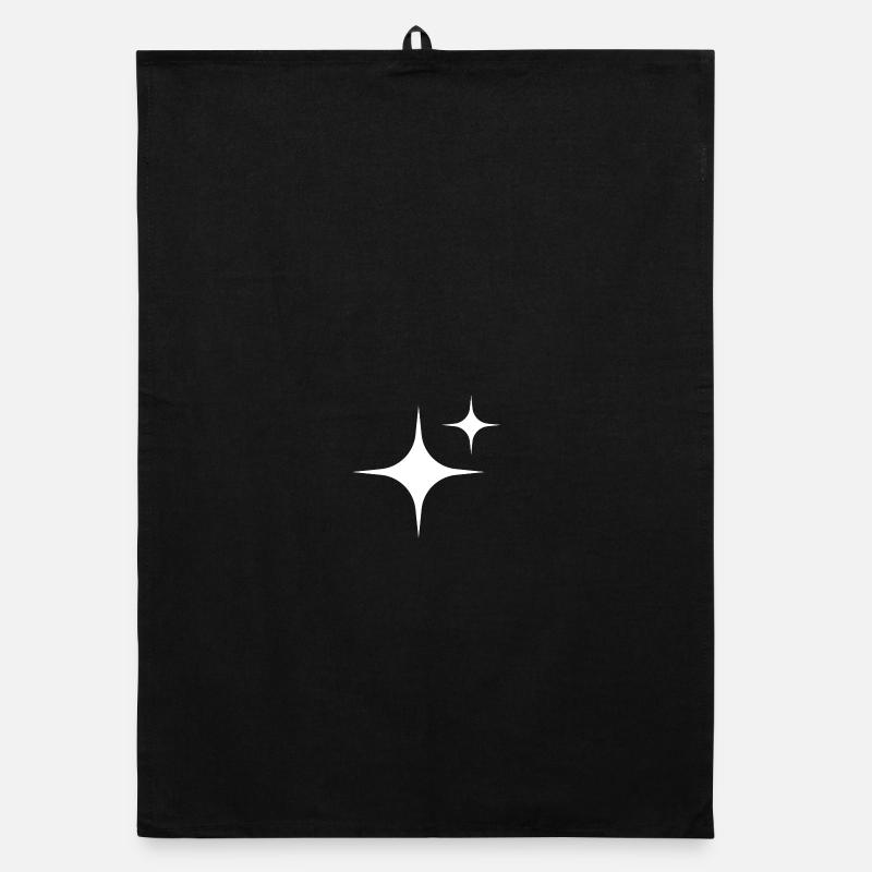 Étoiles blanches Torchon bio