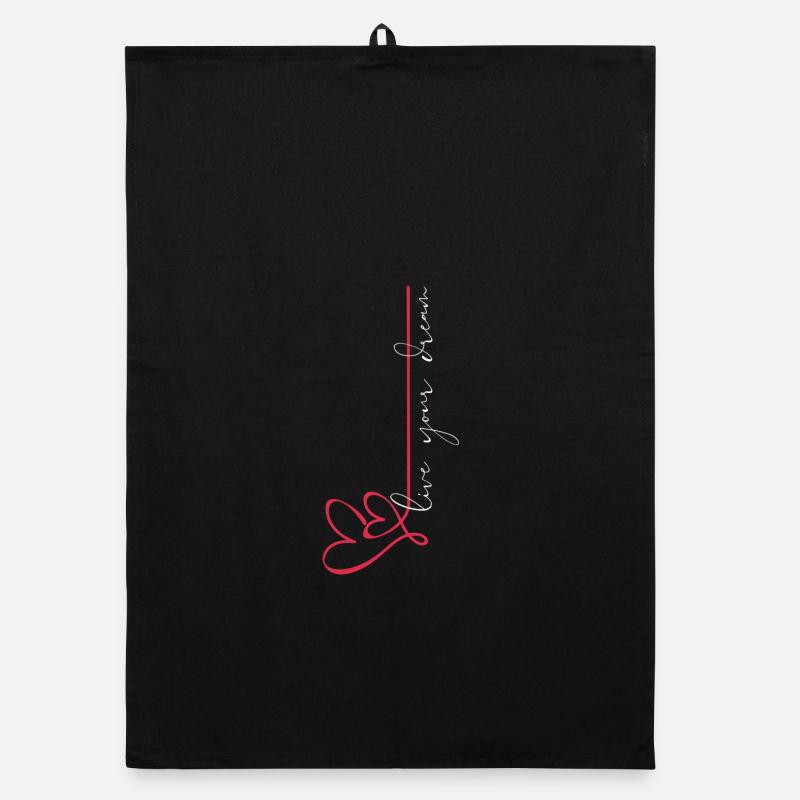 Live your dream Organic dish towel