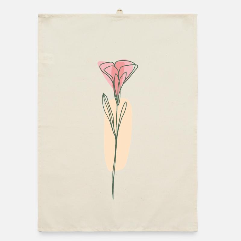 Flower Organic dish towel