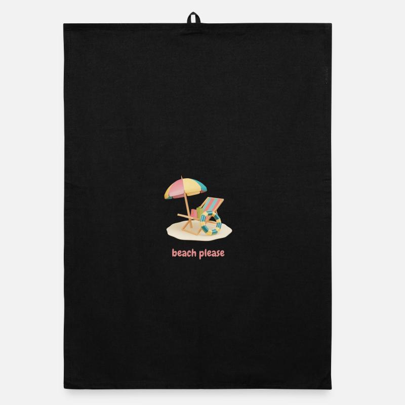 Beach please Organic Geschirrtuch