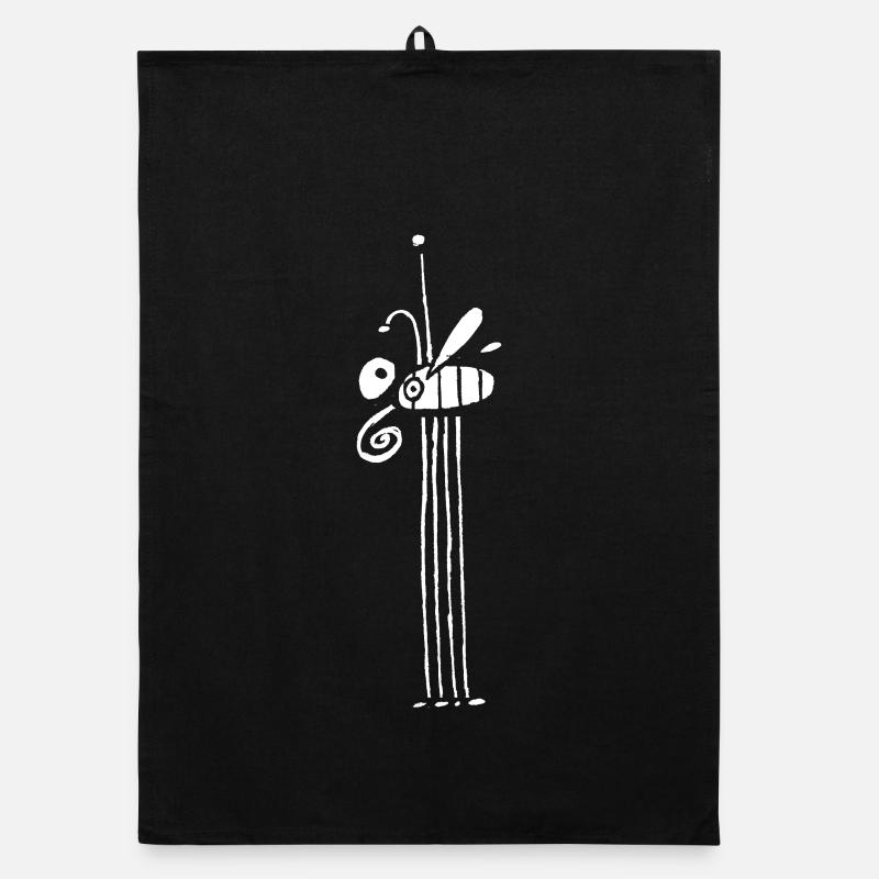 Fly - Organic dish towel - black