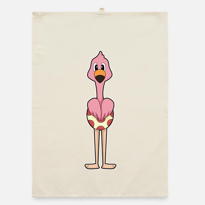 Flamingo Ei Organic Geschirrtuch