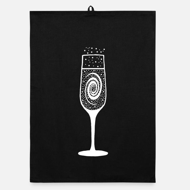 Verre, étoiles et galaxie Torchon bio