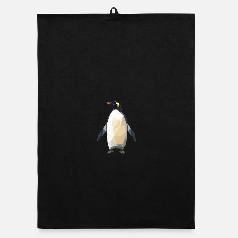 Pingouin géométrique Torchon bio