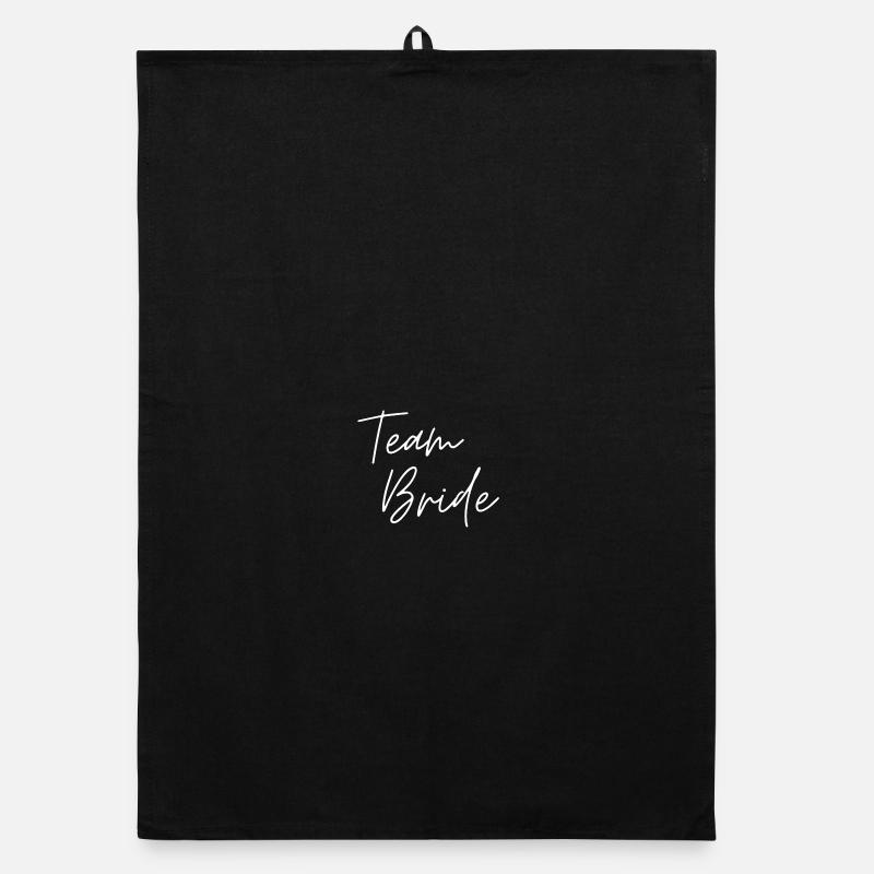 Team Bride Organic dish towel