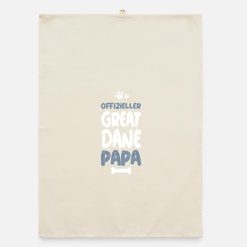 Great Dane Papa Offiziell Organic Geschirrtuch