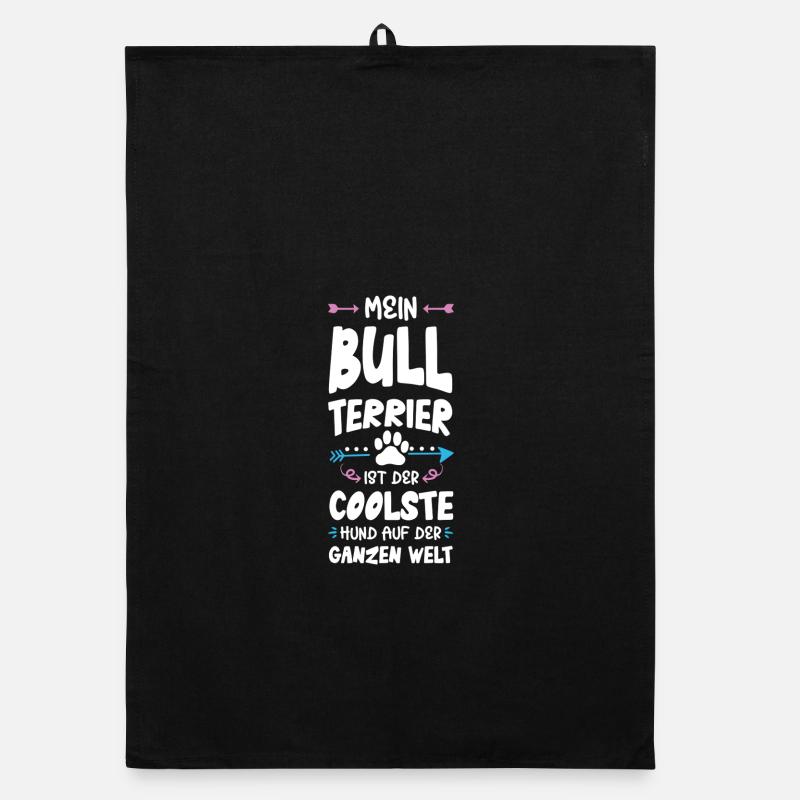 Bull terrier Dicton de chien Torchon bio