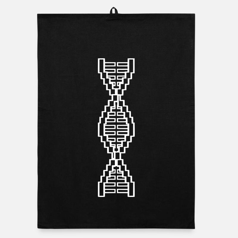 Bloc de pixels en échelle d’ADN Torchon bio