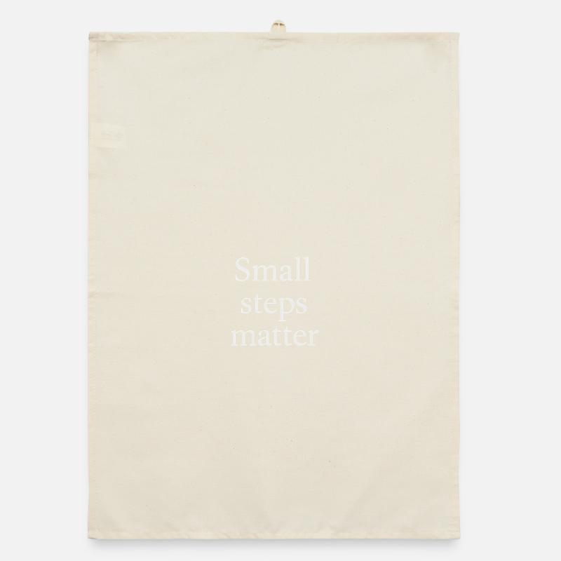 Les petits pas comptent – Le design minimaliste Torchon bio
