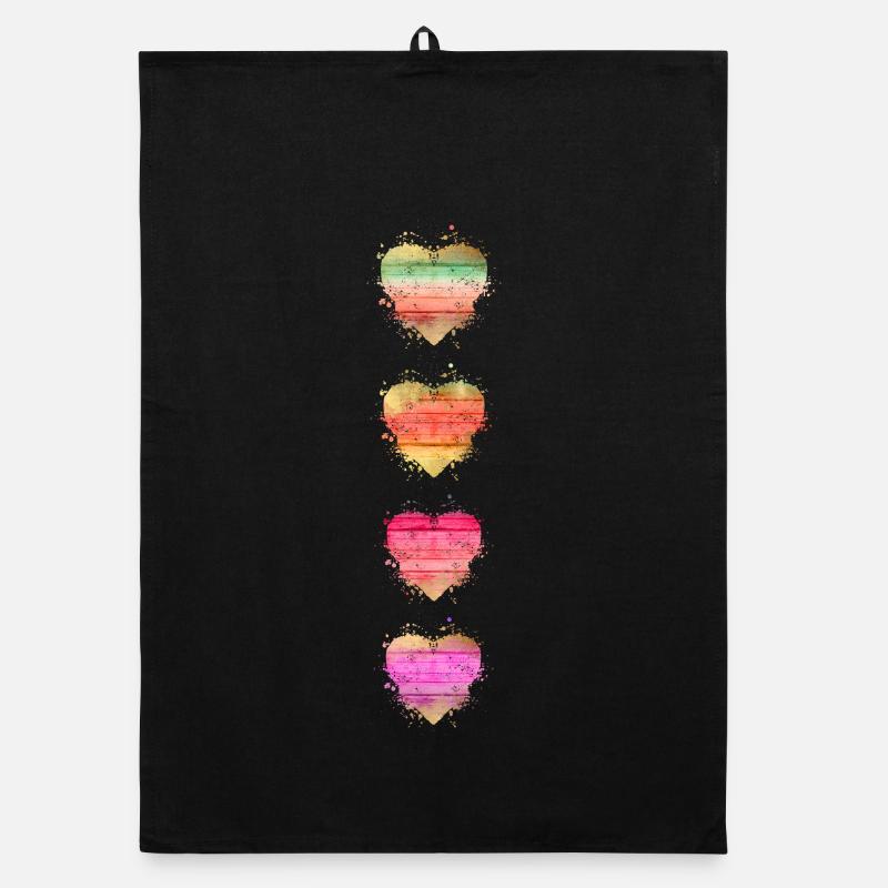 Hearts Organic dish towel