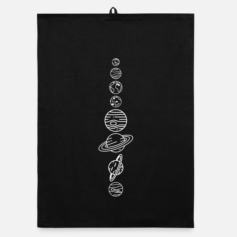 Sonnensystem Planeten – Solar System Weltraum Organic Geschirrtuch