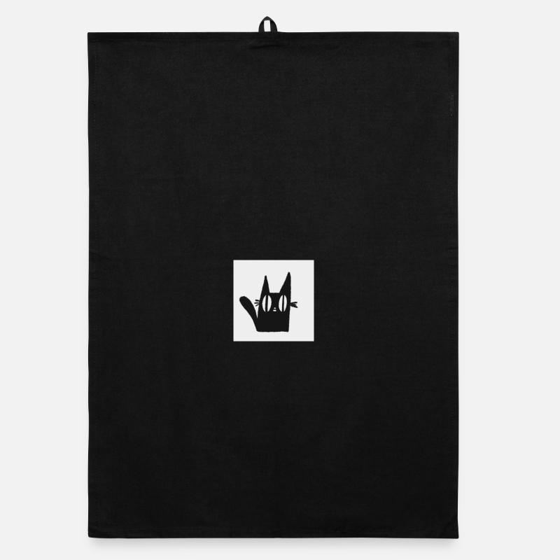 Mimi die schwarze Katze Organic Geschirrtuch