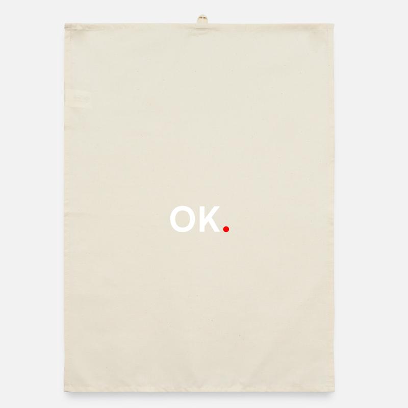OK. Expression Minimaliste Tendance Torchon bio