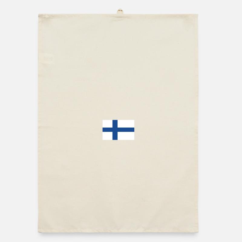 Finnish Flag Organic dish towel