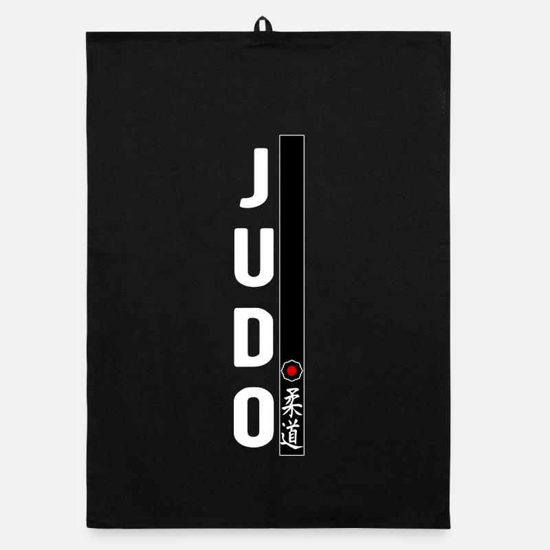 Judo Kampfsport Schwarzgurt Gym-Dojo Organic Geschirrtuch
