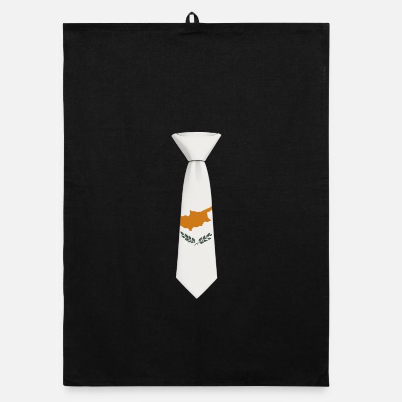 Cyprus Tie – Flag Design Organic dish towel
