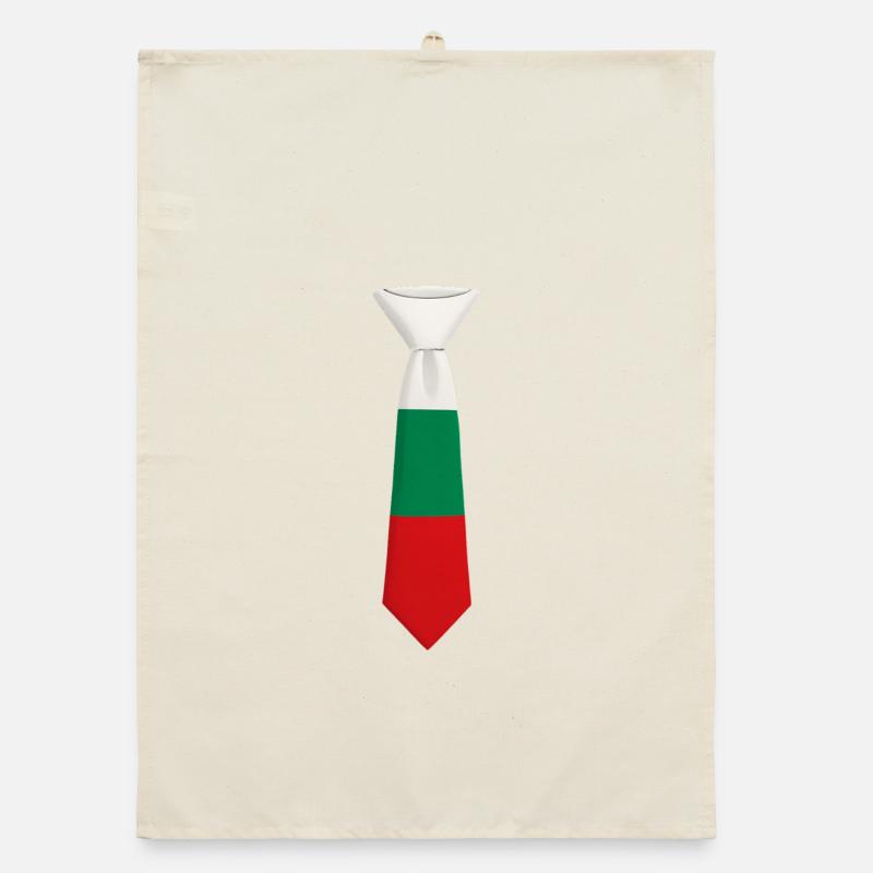 Bulgaria Tie – Flaggendesign Organic Geschirrtuch