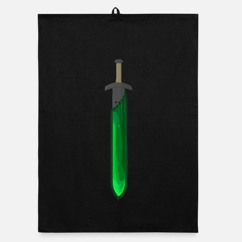 Épée runique verte Torchon bio