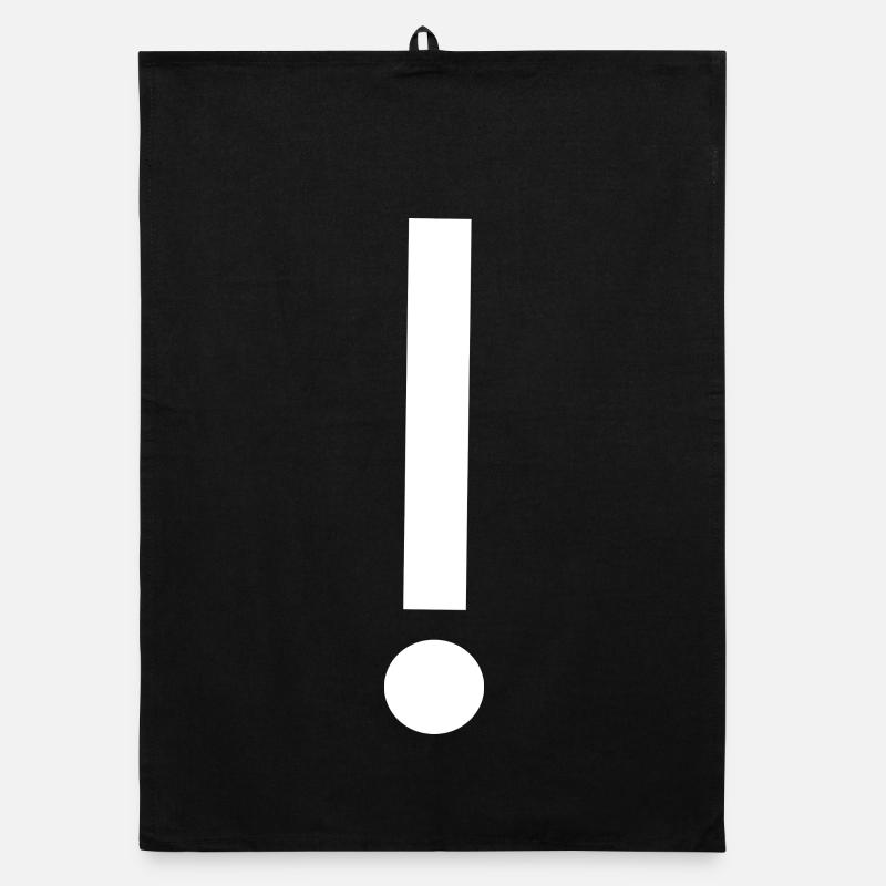 Modèle de modèle de point d’exclamation Modèle Torchon bio