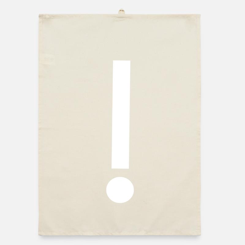 Exclamation Mark Template Design Pattern Organic dish towel