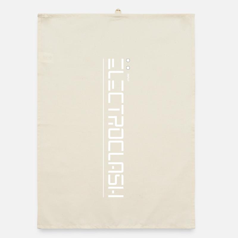Electroclash Underground Club Logo Organic dish towel