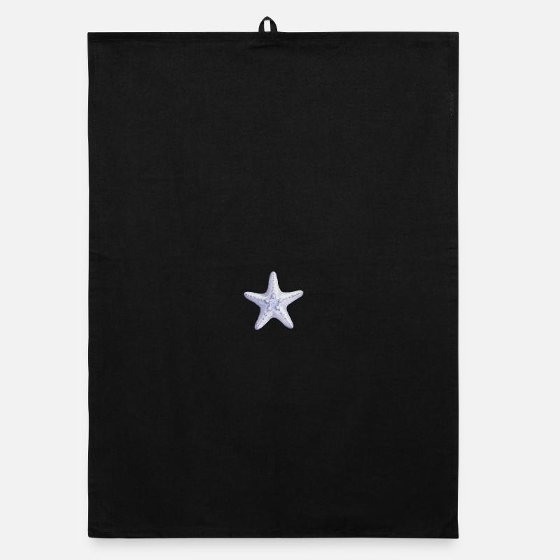 Delicate Starfish Watercolor Organic dish towel