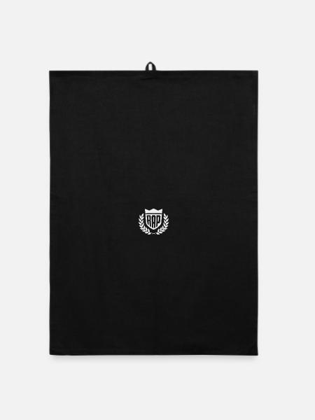 RAP IS KING - Minimalist Emblem - Organic Geschirrtuch - Schwarz
