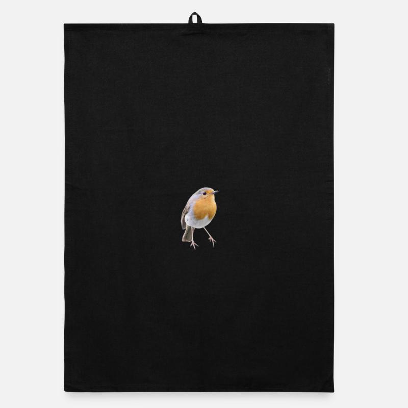 Robin Magic Cute Bird Nature Cadeau Torchon bio