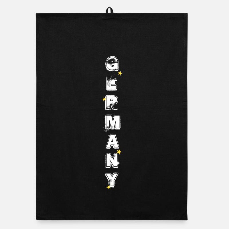 GERMANY lettering vertical Organic dish towel