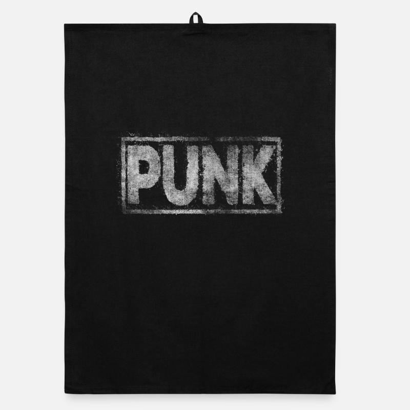 punk - Torchon bio - noir