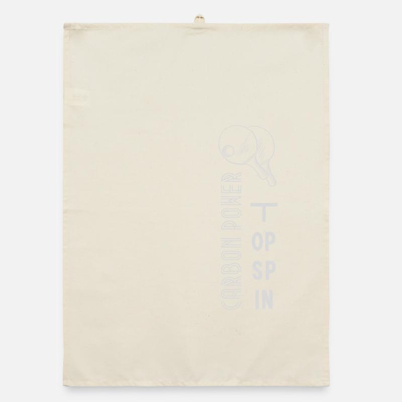 Graphisme Tennis de table Noir Blanc Torchon bio