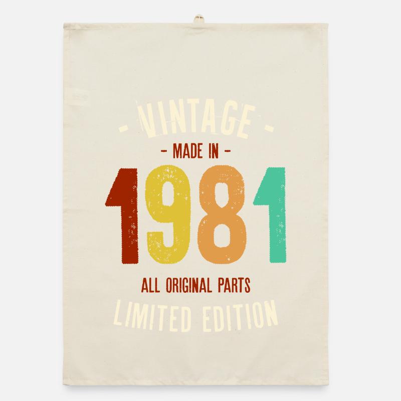 Vintage 1981 Limited Edition Organic dish towel