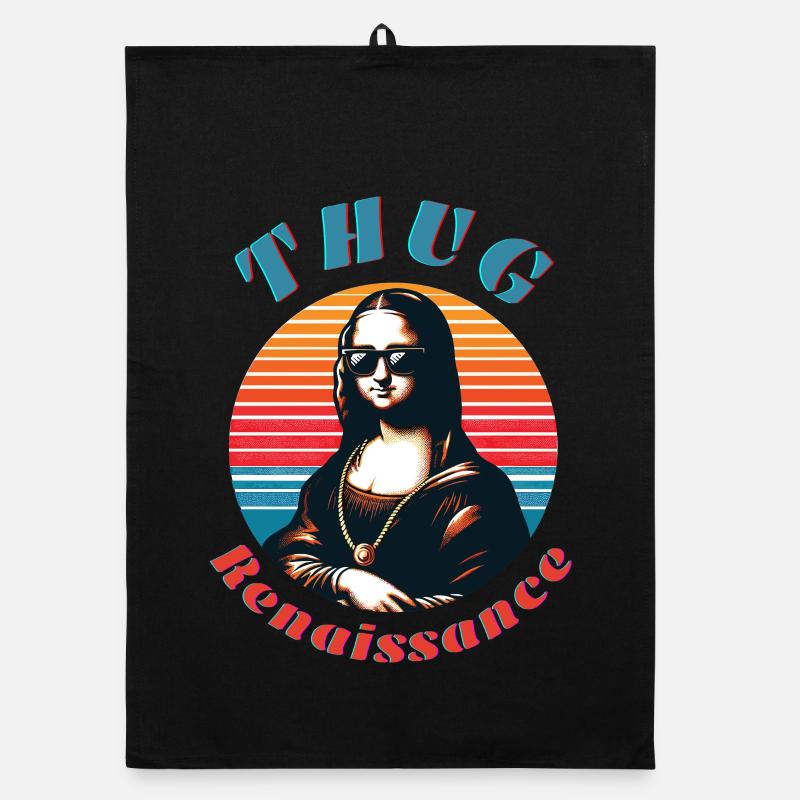 Mona hipster à l’ambiance rétro Torchon bio