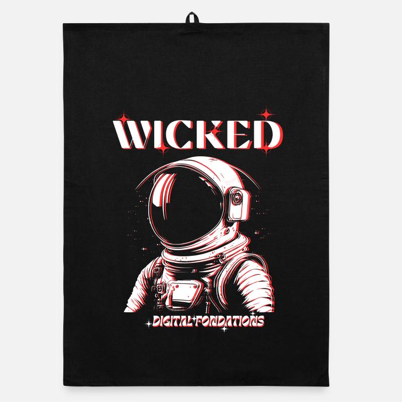Wicked - Organic dish towel - black