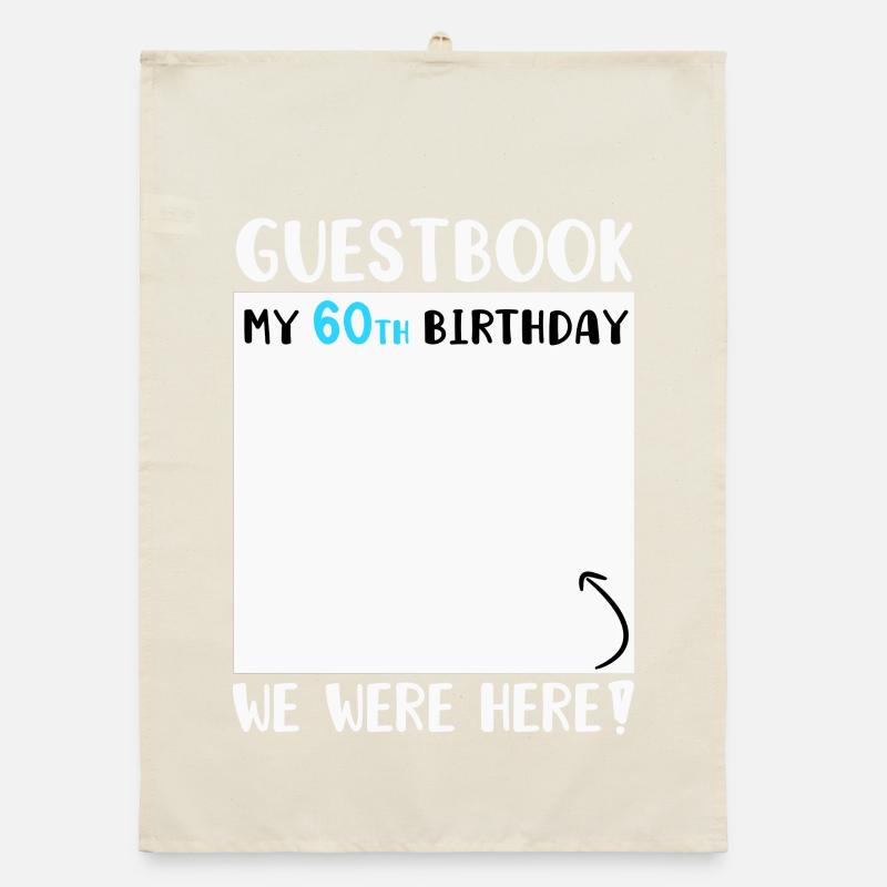 60. Geburtstag Organic Geschirrtuch