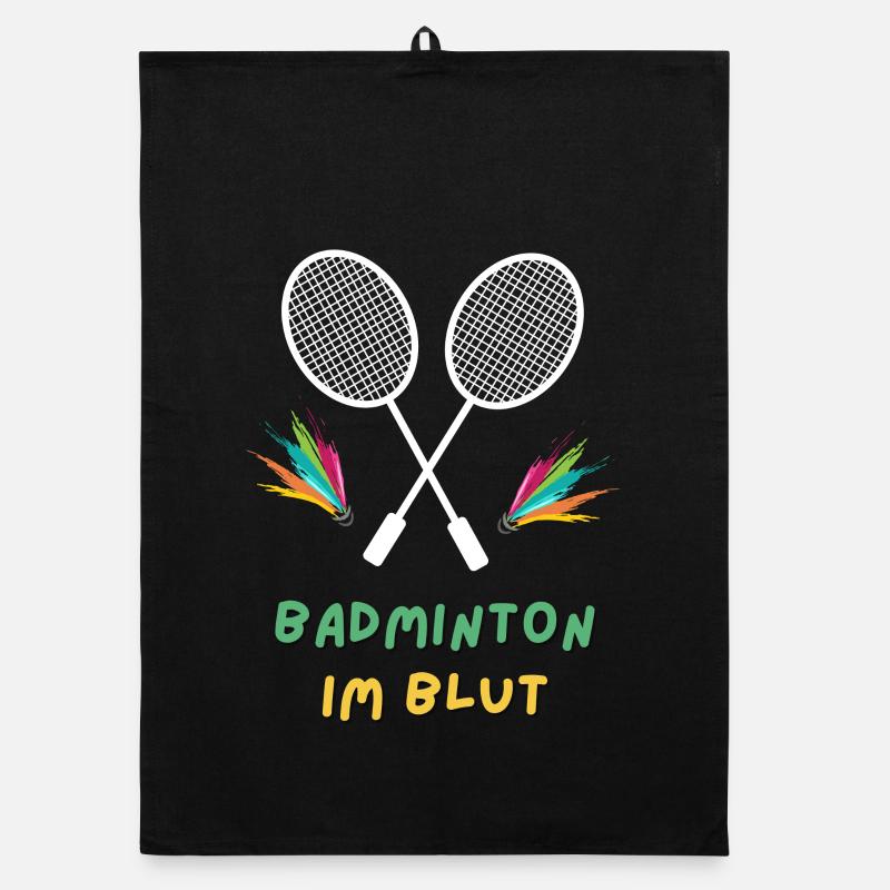 Badminton im Blut Organic Geschirrtuch